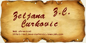 Željana Ćurković vizit kartica